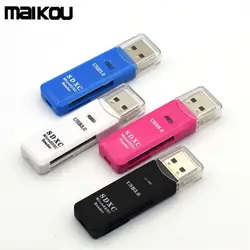 Maikou SD/TF Card Reader, 2 в 1 USB 3,0 SD/TF Card Reader-черный