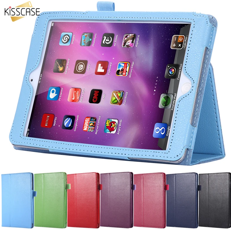 

KISSCASE Flip Stand Leather Case For iPad 2 3 4 Capa Fashion Wallet Lychee Book Style Flexible Smart Stand Covers For iPad 4 3 2