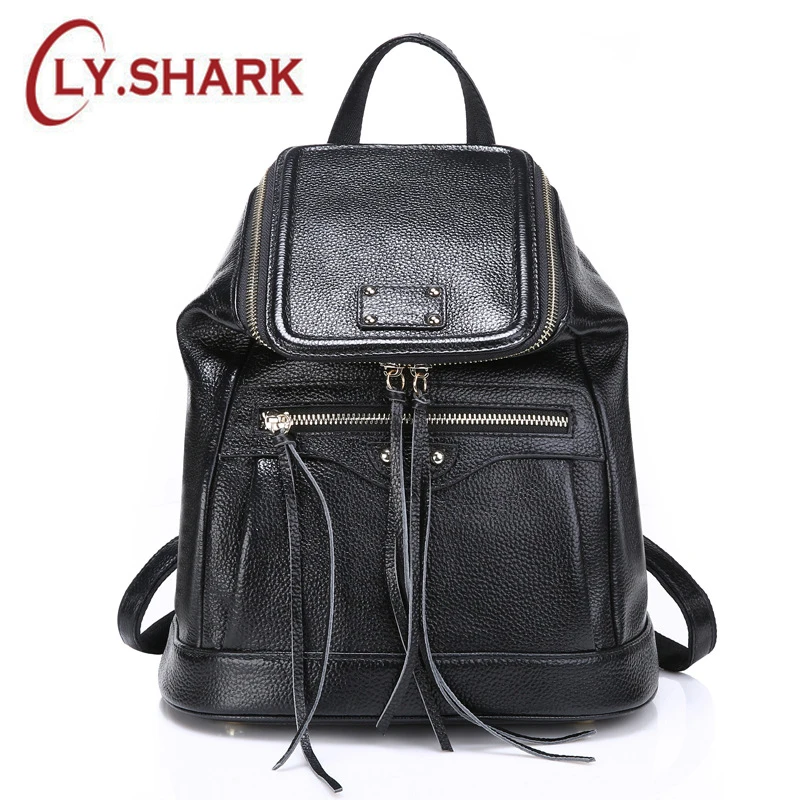 

LY.SHARKNew European and American big style first layer leather shoulder bag fashion large capacity backpack leather