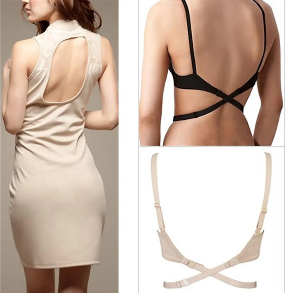 3pcs Low Back Backless Adapter Converter Bra Strap Fully