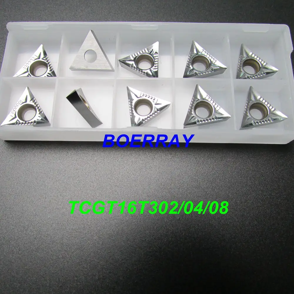 10PCS Carbide Insert TCGT16T302/TCGT16T304/TCGT16T308,CNC Lathe Tool ...
