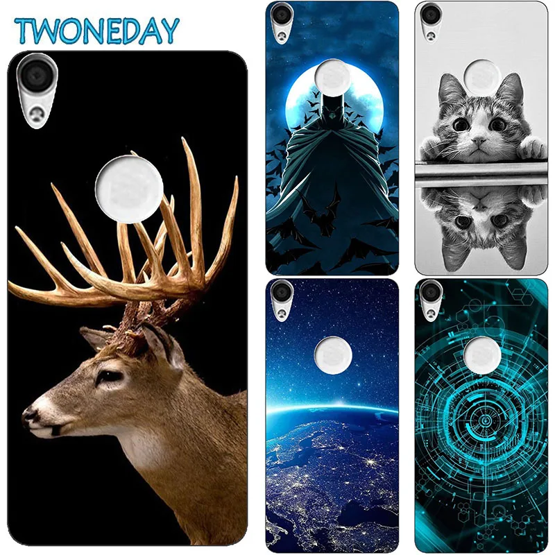 

Elk Case Frozen Soft Silicone Cover For Alcatel Shine Lite 5080X 5.0" Coque Cute Cat Flower Phone Case Capa Shell