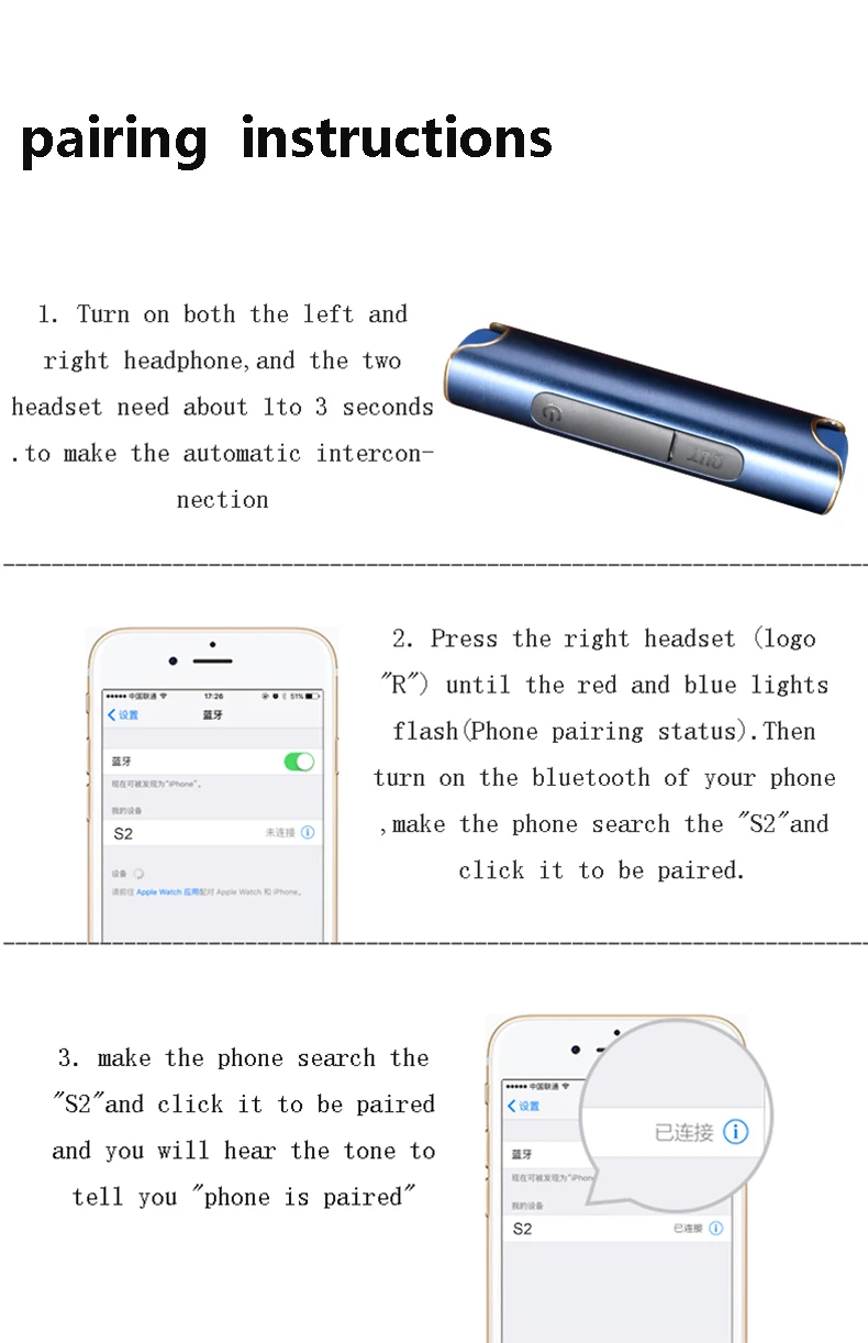 MagiftS2 TWS Bluetooth Earphone Waterproof IP67 CSR 4.2 Portable Twins In-Ear Wireless Headset Magnetic Charging Station Earbuds (21)