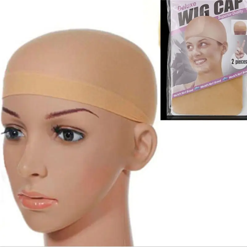 2Pcs Elastic Hair Net Mesh Hair Nets Wig Stretchable Liner Hairnet Snood Glueless dome Wig Cap Women Styling Accessories 2Pcs Elastic Hair Net Mesh Hair Nets Wig Stretchable Liner Hairnet Snood Glueless dome Wig Cap Women Styling Accessories