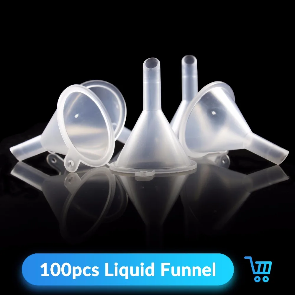 Quartz Banger 100pcs Little Plastic Funnels Liquid Diffuser Bottle Mini