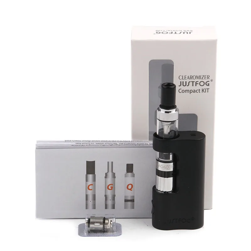 

Original Justfog Q14 Compact Kit Vaporizer 900mah Battery 1.8ml 1.6ohm Clearomizer Vape Pen E Cigarette Kit PK Justfog Q16 kit