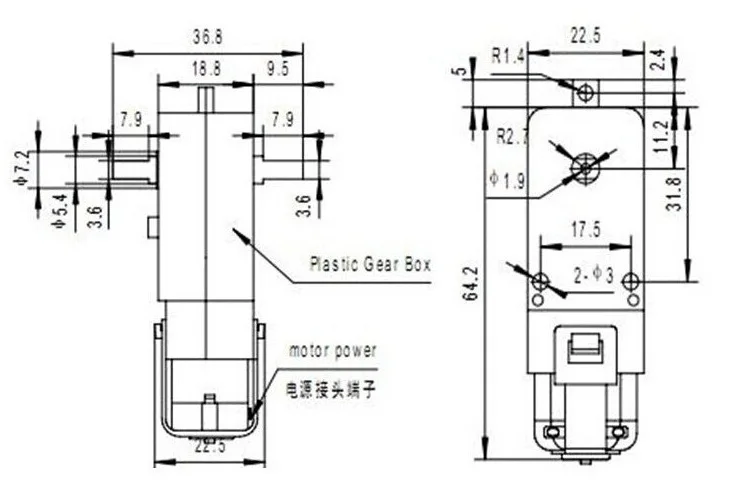 1 шт. TT Мотор 130 мотор умный автомобиль робот мотор-редуктор для Arduino DC3V-6V DC мотор-редуктор