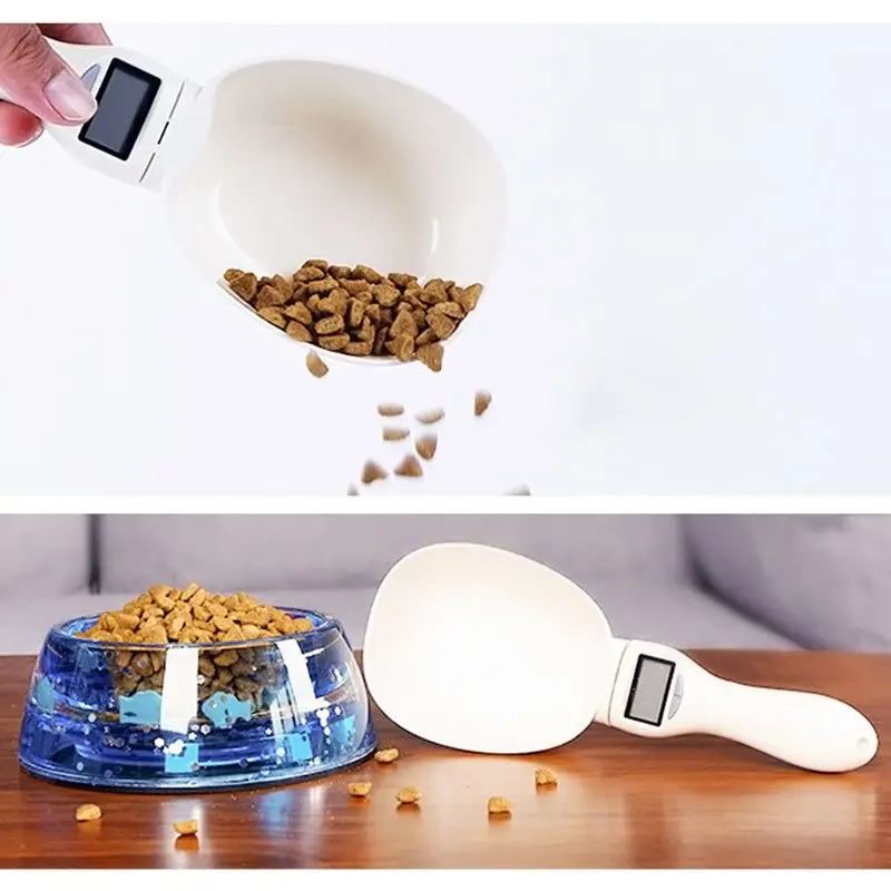 OOTDTY Pet еда электронная мерная ложка с электронными весами грамм с ЖК-дисплеем для собак кошек измерительный инструмент 250 мл
