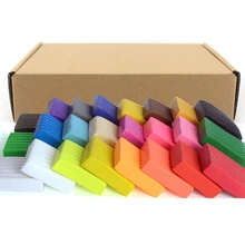 24 цвета Diy глина для поделок полимерная формовочная глина блок игровой тесто Детский пластилин игрушки Выпекание в печи фарфоровые инструменты