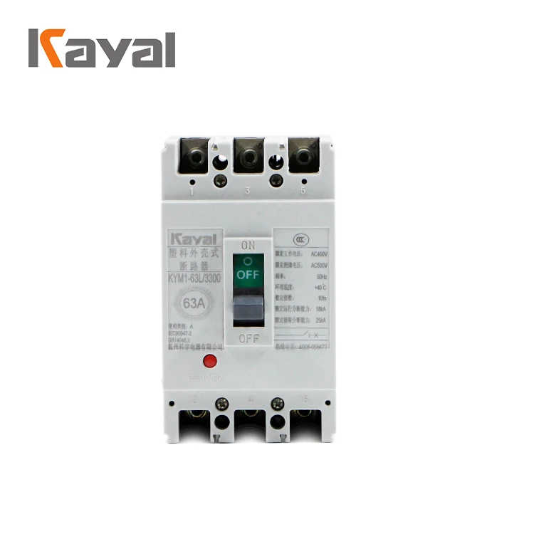 Подлинная Kayal CM1 2P 3P 4P 100A 63A Mccb литой корпус автоматический