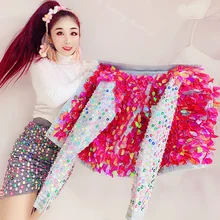 Новая весенняя и ранняя Летняя женская джинсовая куртка женская цветная блестящая тонкая куртка с отложным воротником