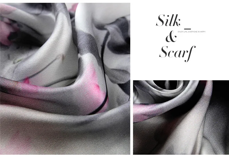 Натуральный шелковый шарф, Весенняя шаль, чистый Шелковый шарф, ручная работа, шелковый шарф, женские роскошные модные шарфы