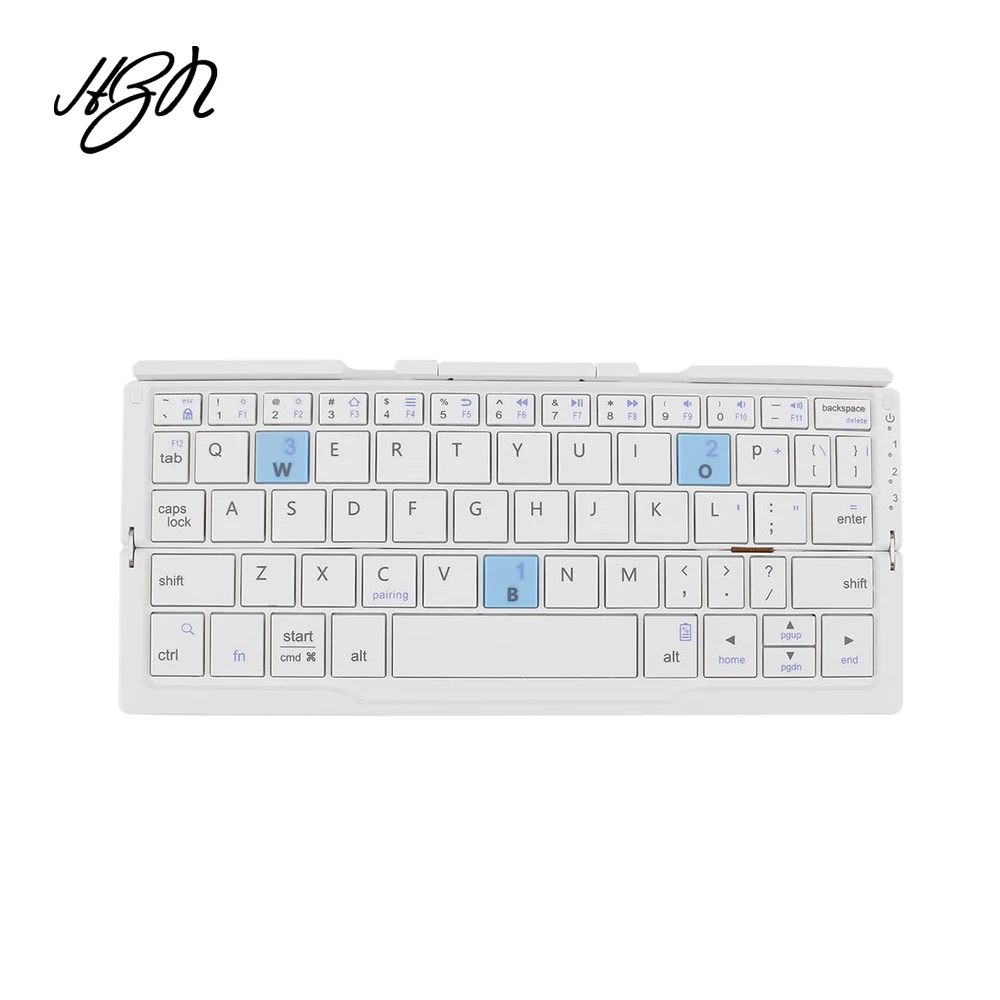 

2017 Bluetooth Keyboard Travel Portable Folding Metal Keyboard For IOS/Android Mobile Phone Windows Tablet PC Universal