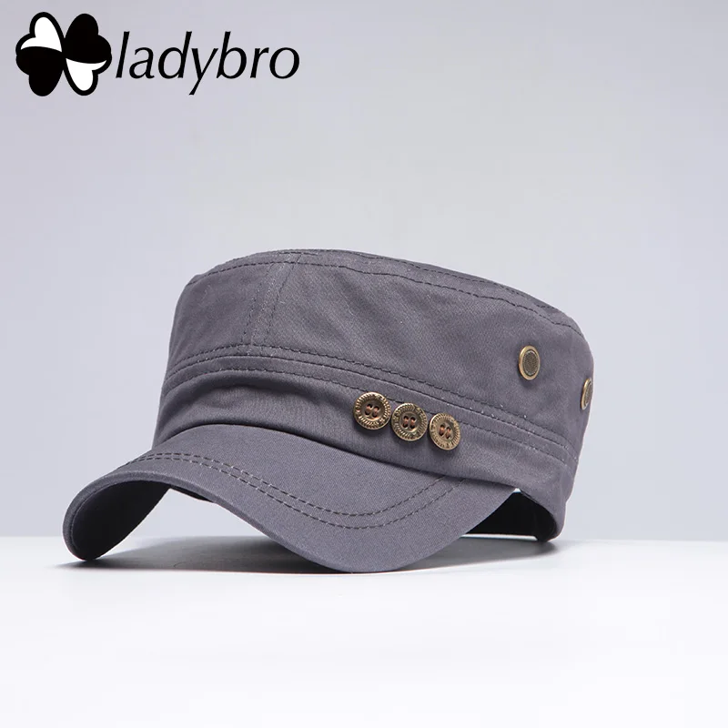 Ladybro мужская шапка, кепка брендовая бейсболка женская бейсболка Gorra Мужская дышащая солнцезащитная Кепка регулируемая бейсболка Плоская Шляпа кость - Цвет: 002 gray