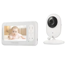 Babyfoon met camera en monitor, Детская камера, 4,3 дюймов, lcd, ИК, ночное видение, детский домофон, датчик температуры, колыбельные, VOX, babyphone