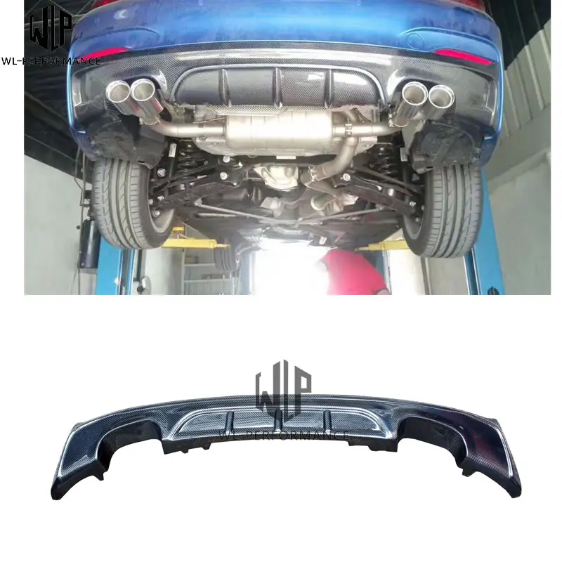 2 серии углеродного волокна задний бампер диффузор спойлер протектор Guardcar body kit
