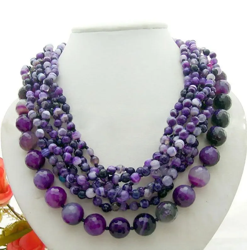 

Wonderful! 8Strds Purple Onyx Necklace