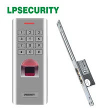 Outdoor Metal fingerprint keypad access control with fail secure NO NC Electric Strike Door Lock For Access Control System