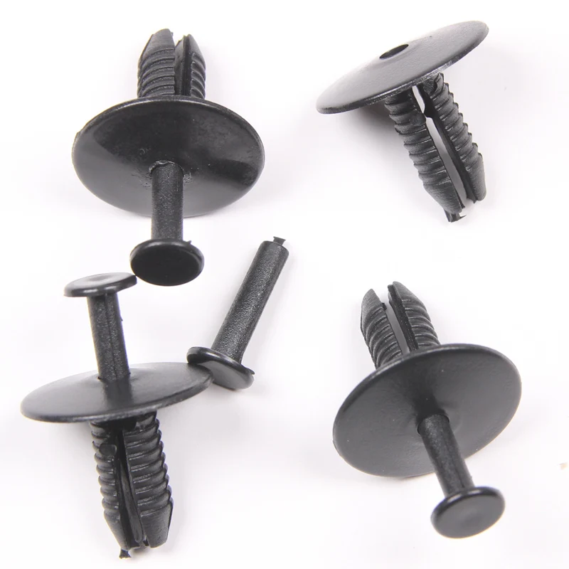 YAQUICKA 10Pcs Black 7mm Hole Car Interior Trim Panel Bumper Fender