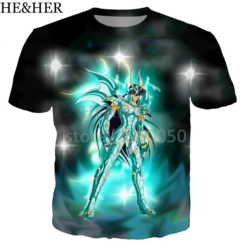 Новые классные Saint Seiya с бронзовой крышкой футболка для мужчин женщин 3d модные принты короткий рукав Уличная повседневное летние топы Корре