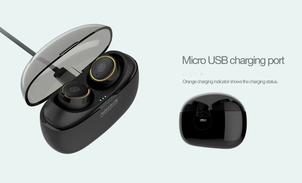 Fone de Ouvido Fone de Ouvido sem Fio Fones de Ouvido Mah à Prova Nillkin Liberdade Água Esporte Estéreo Bluetooth 5.0 sem Fio Chamada Handsfree Ergonômicos Tws 1500 d' 13 Bluetooth 5.0 fone de Ouvido Sem Fio
