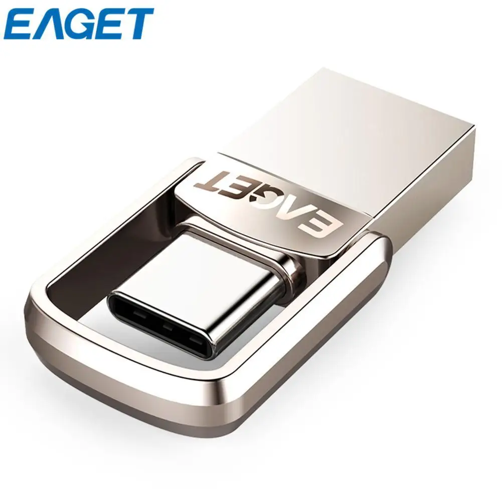 

EAGET CU10 USB3.0 Type-C Pendrive Micro USB OTG Type C 16GB 32GB 64GB Metal Flash Drive Dual Plug USB Memory Stick