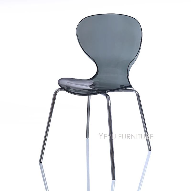Роскошный современный дизайн Штабелируемый Прозрачный Акриловый Обеденный стул, прозрачный кафе Конференц-чердак стул, модный дизайн кристалл стул 1 шт