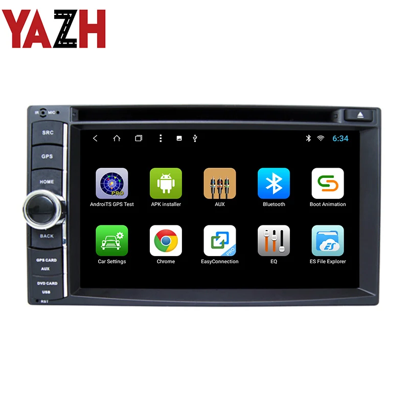 Discount YAZH 174mm*98mm 6.2 inch universal Car Radio 2 din Car DVD Player GPS Navigation In dash Car PC Stereo Head Unit video+Free Map 1
