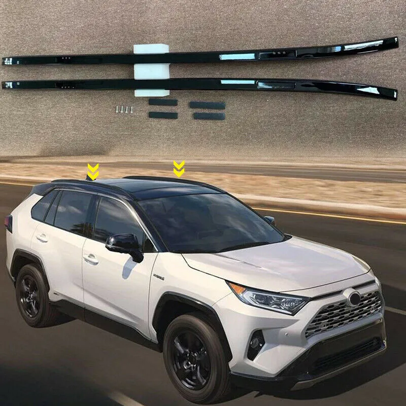 Новые черные стойки для крыши автомобиля баров багаж Перевозчик Для Toyota RAV4- 2шт