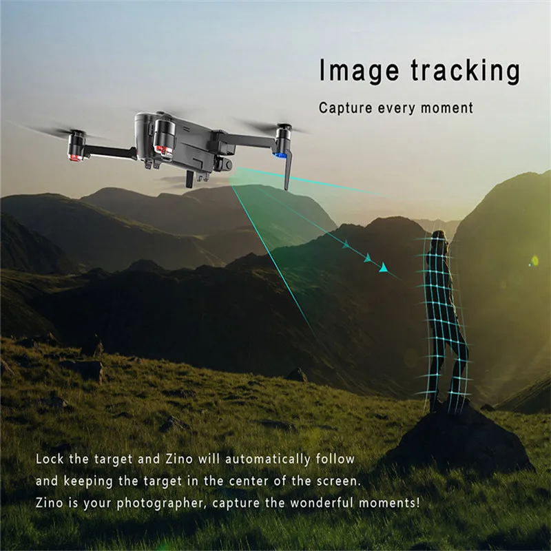  Hubsan H117S Zino GPS 5.8G 1KM Foldable Arm FPV with 4K UHD Camera 3-Axis Gimbal Customized RC Dron