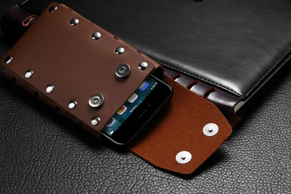 Universal Leather Belt Clip Holster Phone Pouch Case Bag for iPhone XR XS MAX Sport Holsters Cases Sleeve Cover Bag for LG (10)