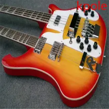 New Best quality custom Kpole Double neck rick 12 strings & 4 strings bass CS electric Guitar free shipping