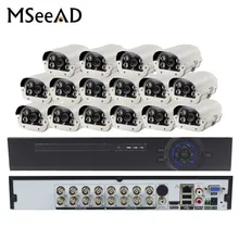 2.0MP и наружная система видеонаблюдения CCTV комплект с 16CH 1080 P 16 каналов и 16 шт. IR 50 м водостойкая камера s