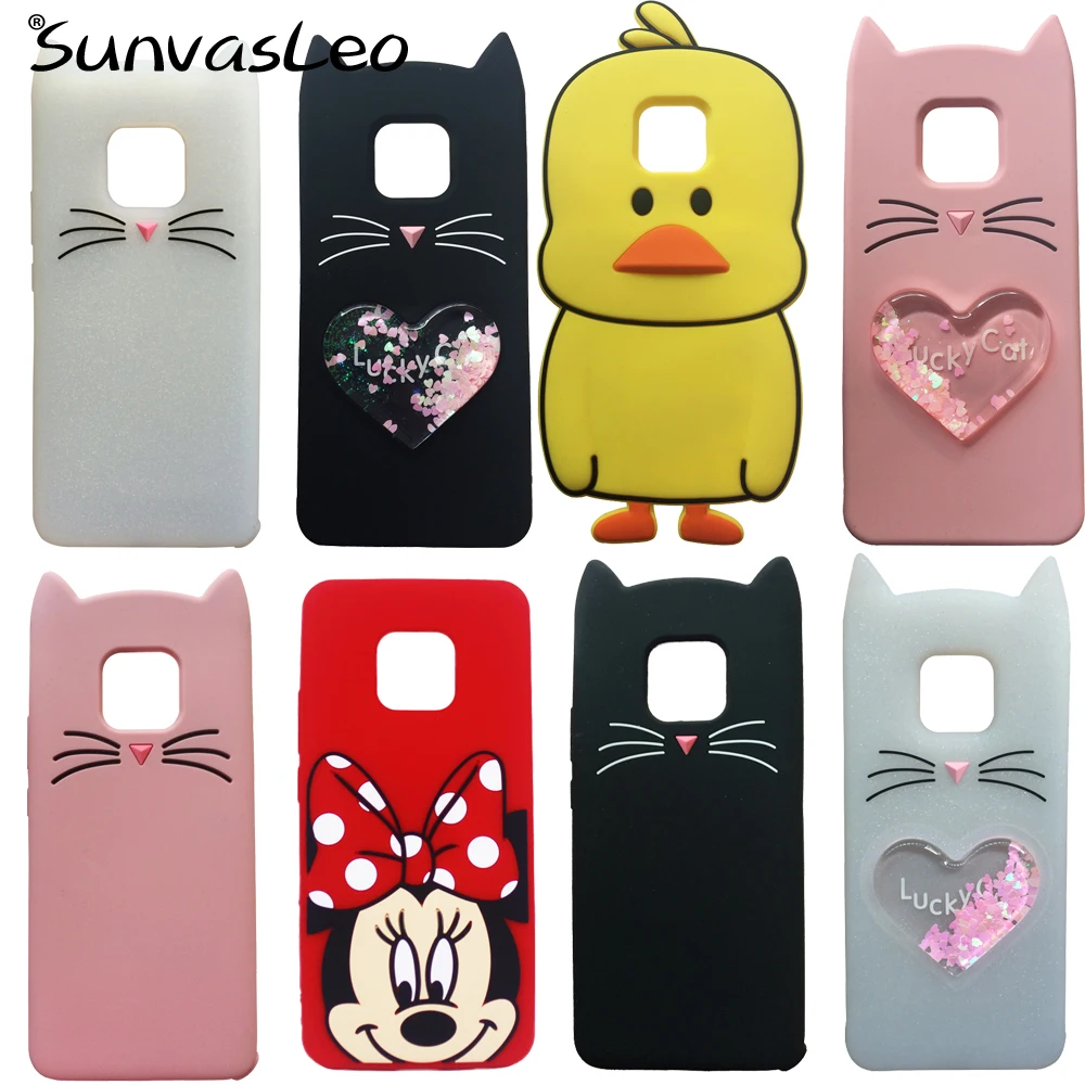 

For Huawei Mate 20 Pro 3D Cartoon Soft Silicone Case Mobile Phone Back Cover Skin Shell Shockproof Case for Huawei Mate 20 Pro