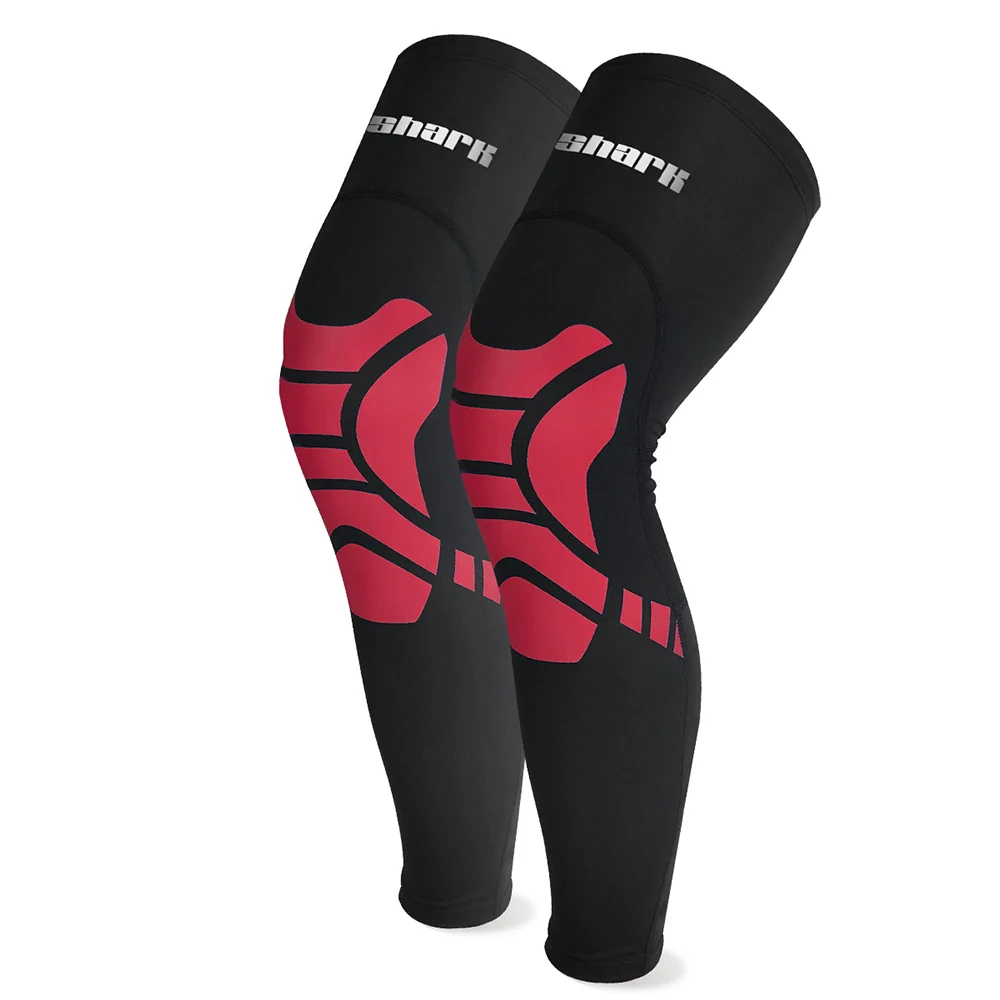 2 шт баскетбольные наколенники спортивные защитные наколенники гетры для бега - Цвет: Black Red