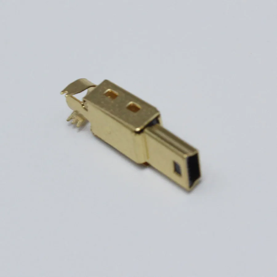 2 комплекта мини-usb 5PIN тип сварки штекер Позолоченные разъемы 4P USB Хвостовая розетка 3 в 1 DIY адаптер