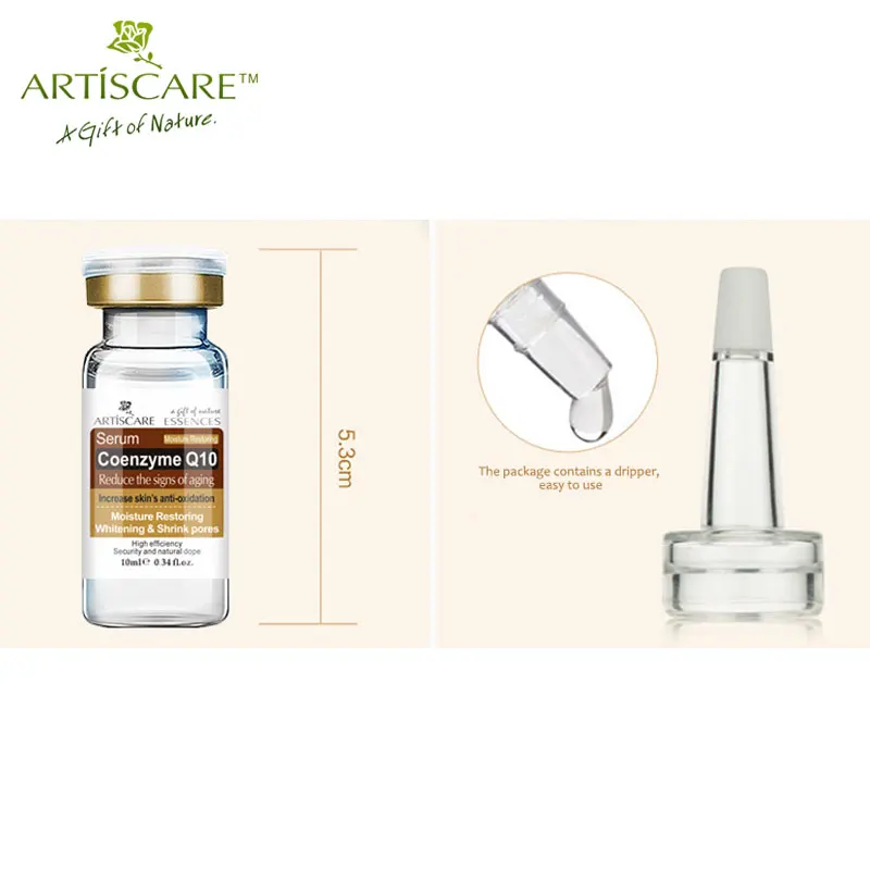 Коэнзим ARTISCARE Q10 увлажнитель для лица Сыворотка отбеливающая эссенция Acnes лечение