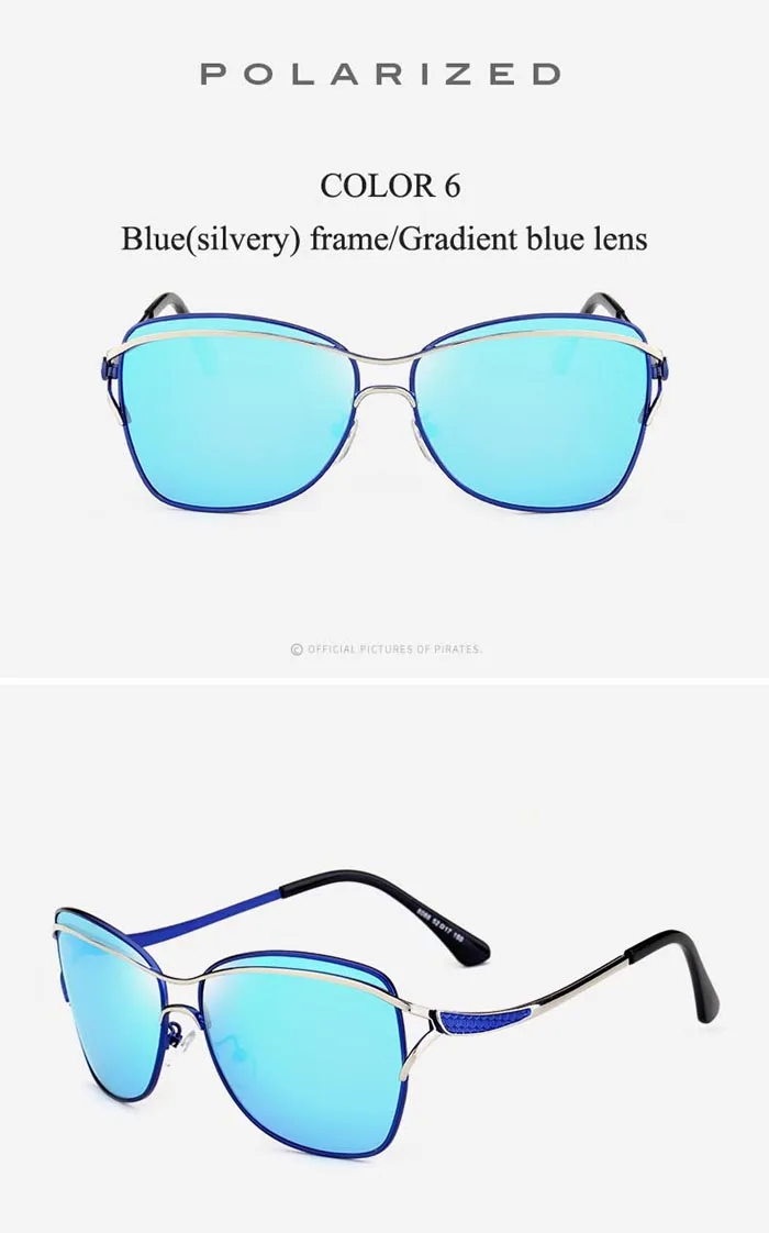 RUI HAO EYEWEAR Brand Fashion Sunglasses Women Polarized Sunglasses Women Popular Pilot Sun Glasses oculos de sol KM8116
