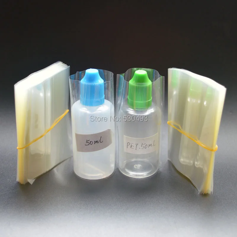 Clear PVC Heat Shrink Wrap Film for 50ml Plastic E Liquid Dropper