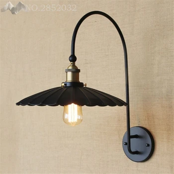 

Modern Iron Wall Lamps Mounted Bedside Reading Light Creative Lamp for Living Room Foyer Home Rustic Sconces Lighting Fixtures