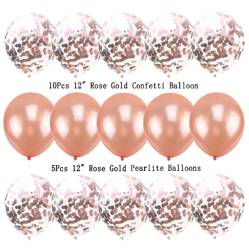 

15pcs/lot 12inch Latex Confetti Balloon Inflatable Air Balls Children's Birthday Party Balloons Wedding Decoration Float Balls