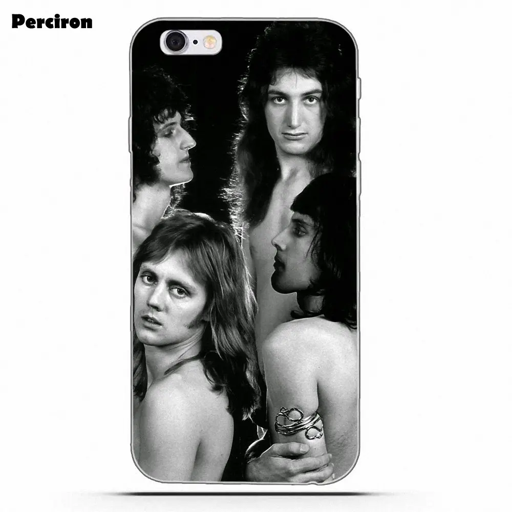 Мягкий дизайн для iPhone 4 4S 5 5C SE 6 S 7 8 Plus X Galaxy S5 S6 S7 S8 Grand Core II Prime Alpha Freddie Mercury Band Queen|for