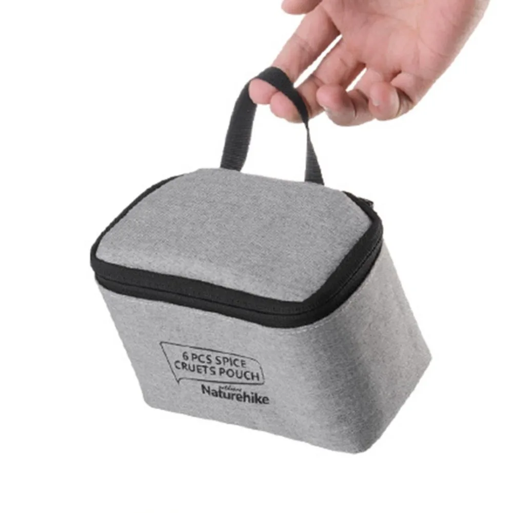 Naturehike 6 Unids Latas Botellas de Condimentos Para BARBACOA Acampar Al Aire Libre de Picnic Portátil De Almacenamiento Contenedor Incluye Una Bolsa