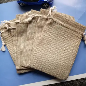 

Hot 2018 New Arrivals In Jewelry Gift Bag Pouch Burlap Hessian Drawstring Bag Wedding Party Favor Pouch Jute Gift Bags Wholesale