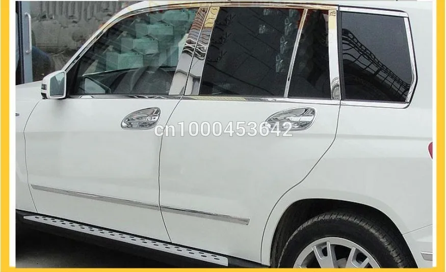 Хромированные дверные ручки чаши отделка 4 шт. для GLK 300 GLK 350