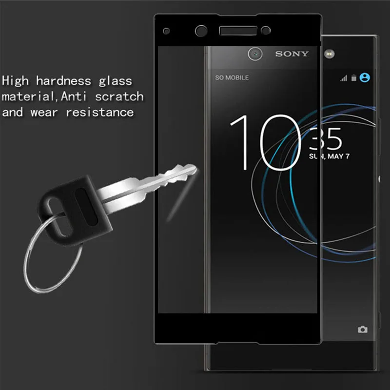 Закаленное стекло с полным покрытием для Sony XA XA1 XA2 Ultra Plus Защита экрана XZ Premium XZ1