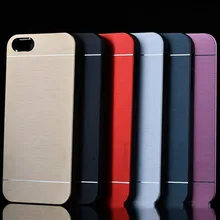 Тонкий металлический чехол s Роскошный Модный ультра тонкий алюминиевый чехол для телефона для iPhone 4 4S 5 5S 5G SE 6 6S 6Plus задняя крышка