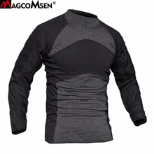 Мужские камуфляжные тактические футболки MAGCOMSEN облегающие