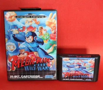 

Mega Man The Wily Wars 16 bit MD card with Retail box for Sega MegaDrive Video Game console system