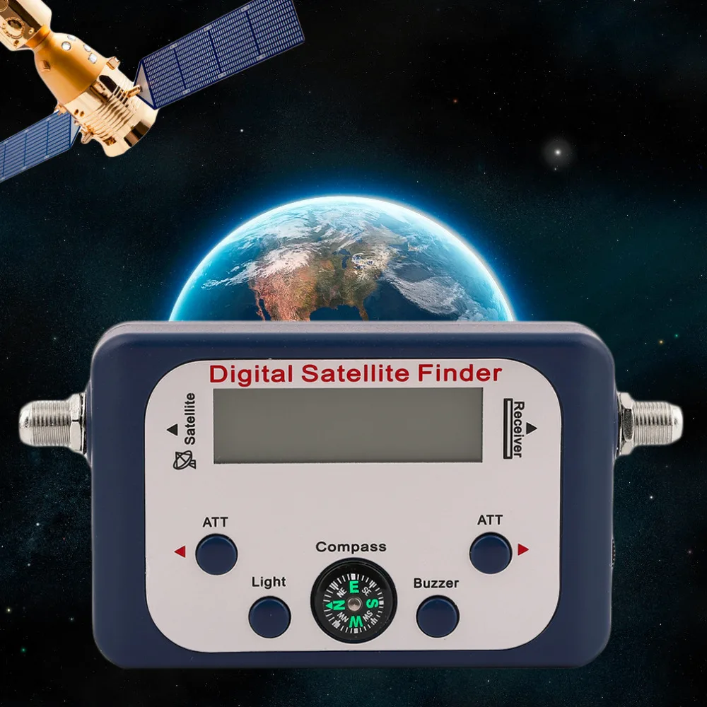 melhor GSF 9506 Satfinder Digital Com Tela Lcd Universal TV Por Satélite Finder Medidor de Sinal De Satélite Localizador Tester